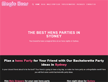 Tablet Screenshot of hensnightsydney.com